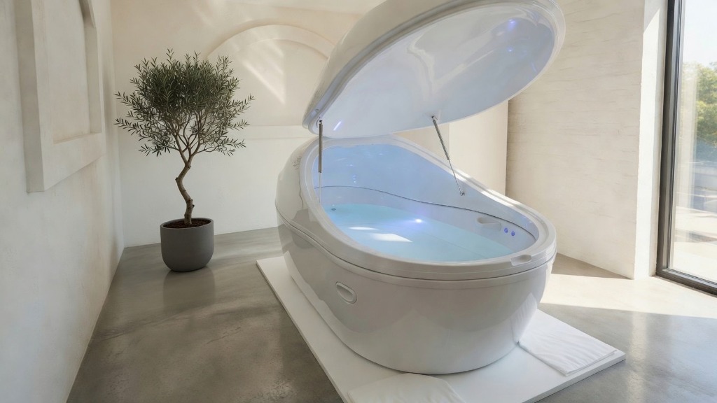The Nesofloat Tank — commercial float infrastructure for wellness facilities